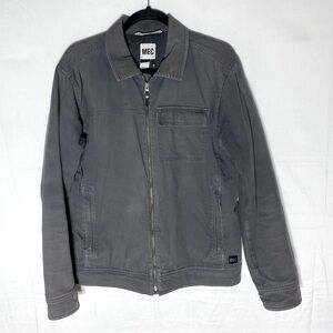 MEC Mountain Equipment Co Op Grey Organic Cotton Regular Fit Jacket M